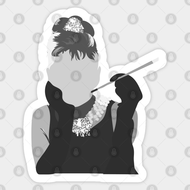 Breakfast at Tiffany's Sticker by ShayliKipnis